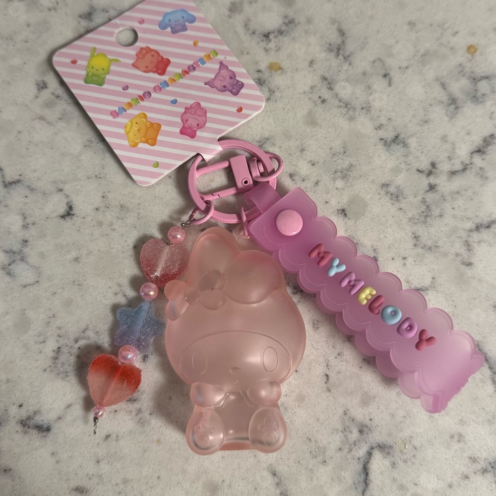 Licensed Sanrio My Melody gummy keychain